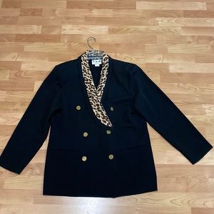 T. N. B. Leopard Print Blazer